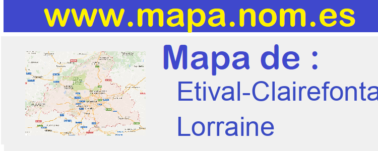 mapa de  Etival-Clairefontaine