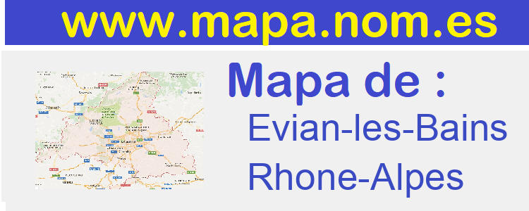 mapa de  Evian-les-Bains