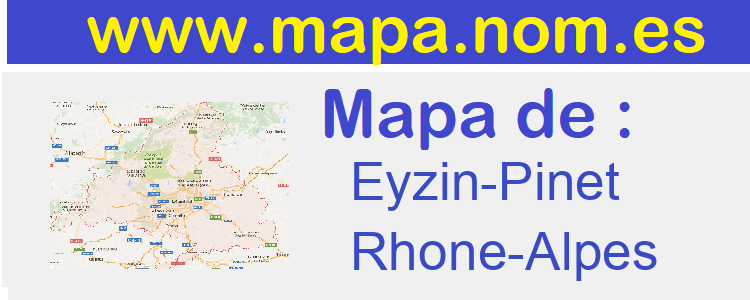 mapa de  Eyzin-Pinet