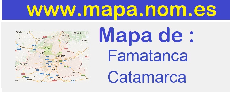 mapa de  Famatanca