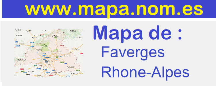 mapa de  Faverges