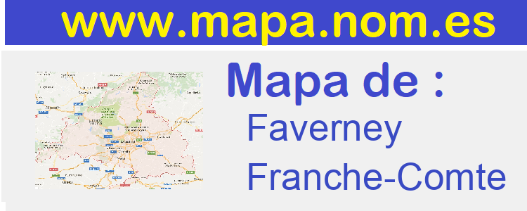 mapa de  Faverney