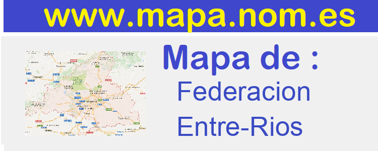 mapa de  Federacion