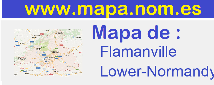 mapa de  Flamanville
