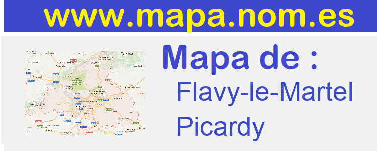 mapa de  Flavy-le-Martel