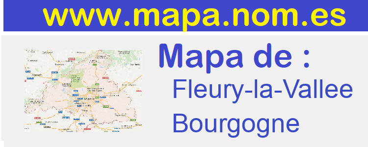 mapa de  Fleury-la-Vallee