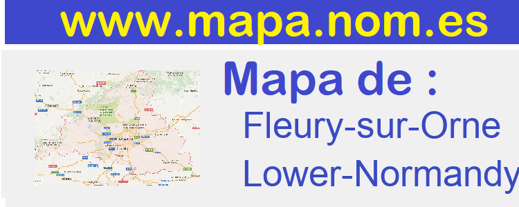 mapa de  Fleury-sur-Orne