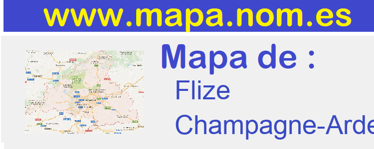 mapa de  Flize
