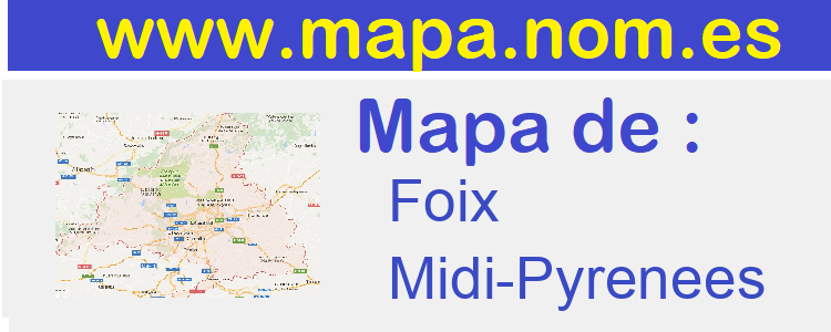 mapa de  Foix
