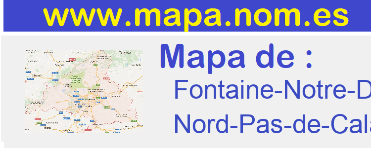 mapa de  Fontaine-Notre-Dame