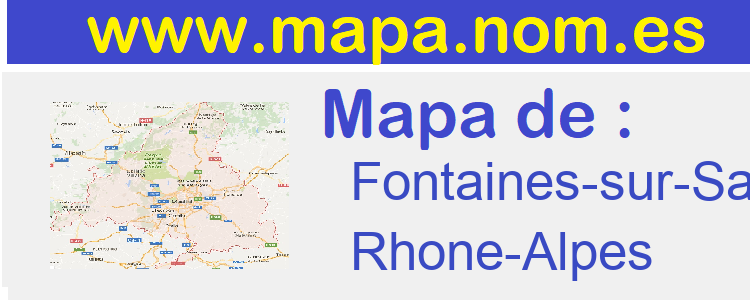 mapa de  Fontaines-sur-Saone