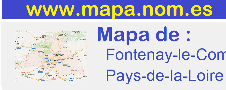 mapa de  Fontenay-le-Comte