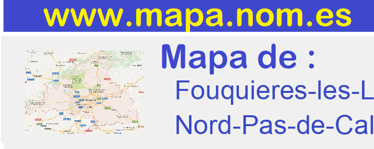 mapa de  Fouquieres-les-Lens