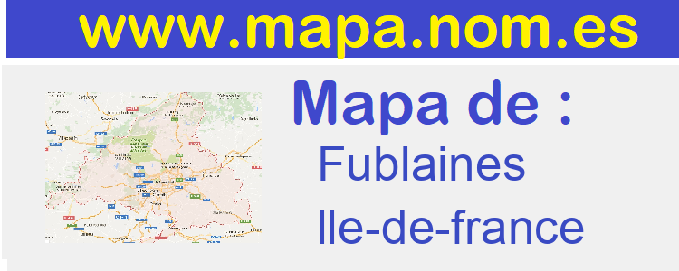 mapa de  Fublaines
