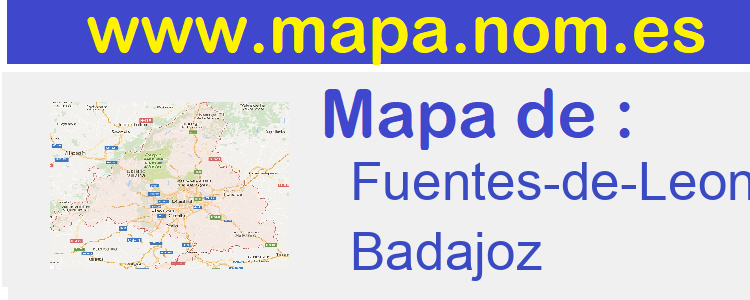 mapa de  Fuentes-de-Leon