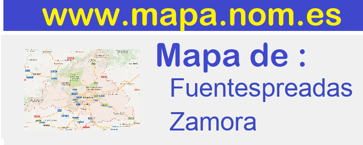 mapa de  Fuentespreadas