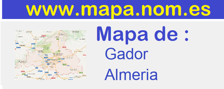 mapa de  Gador
