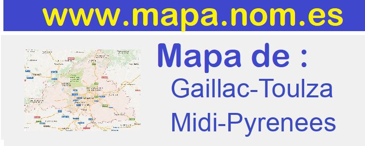 mapa de  Gaillac-Toulza