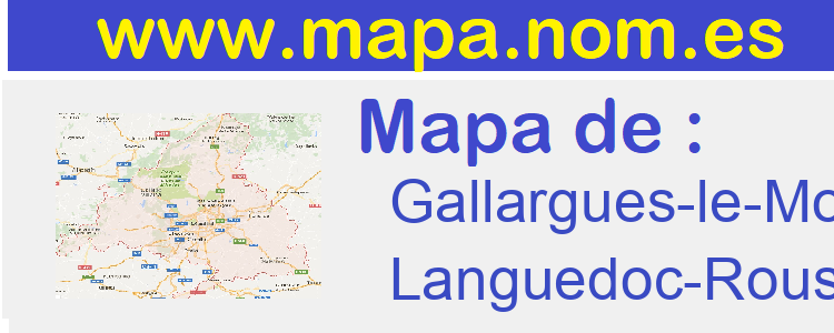 mapa de  Gallargues-le-Montueux