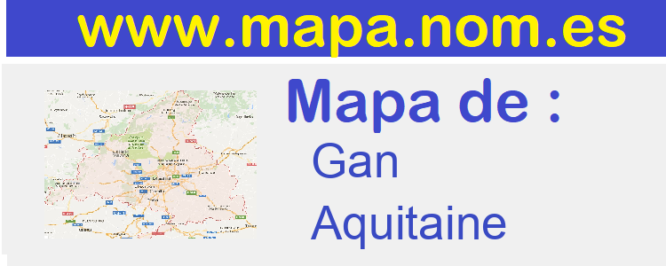 mapa de  Gan