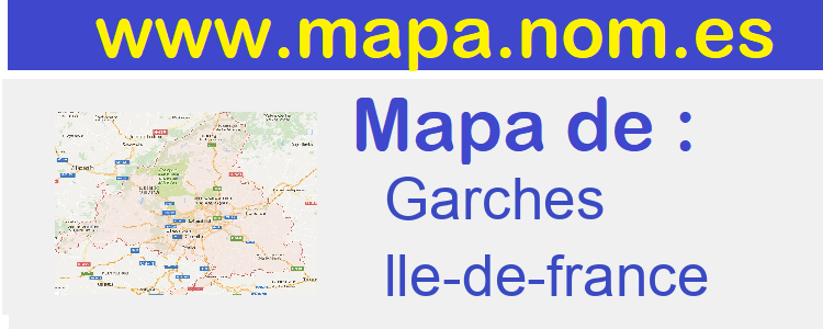 mapa de  Garches