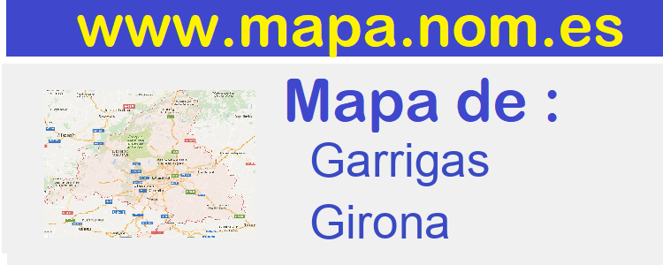 mapa de  Garrigas