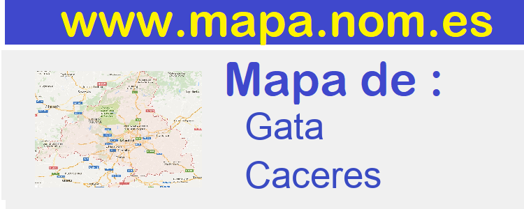 mapa de  Gata