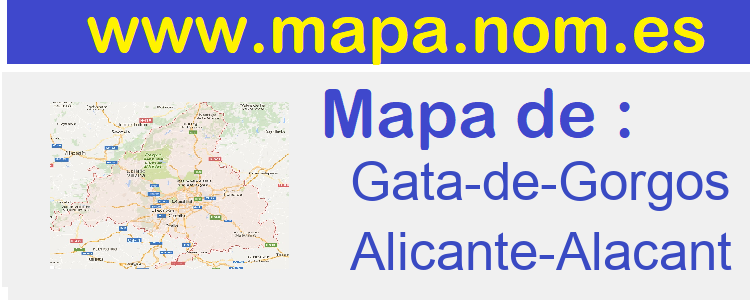 mapa de  Gata-de-Gorgos