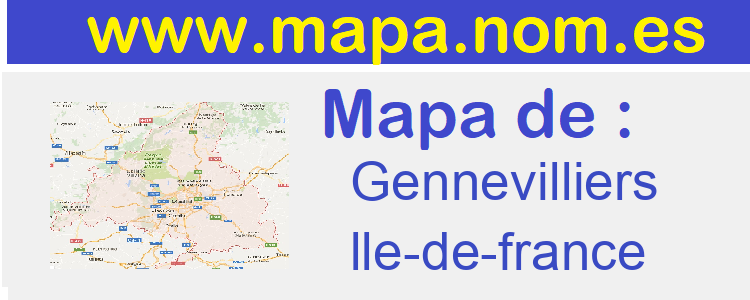 mapa de  Gennevilliers