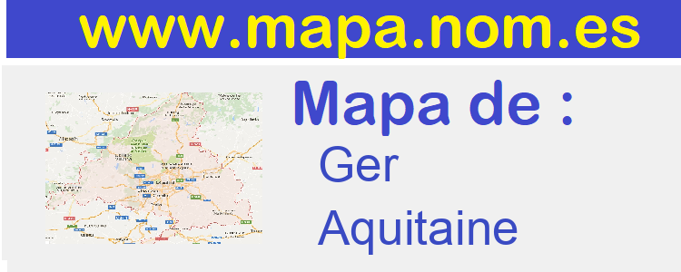 mapa de  Ger