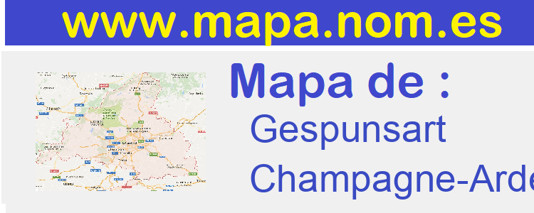 mapa de  Gespunsart