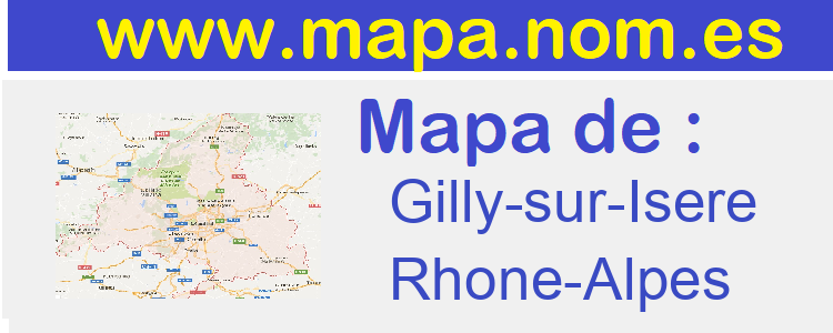 mapa de  Gilly-sur-Isere