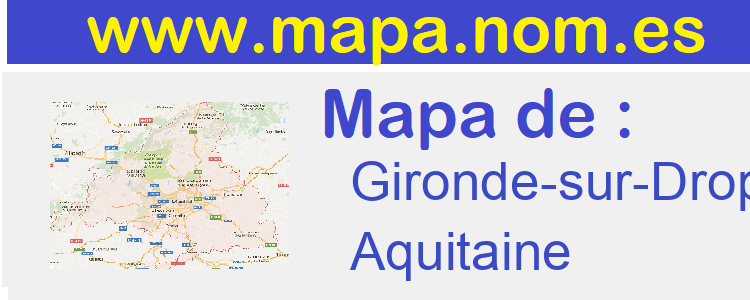 mapa de  Gironde-sur-Dropt