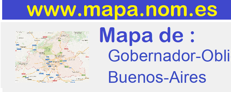 mapa de  Gobernador-Obligado