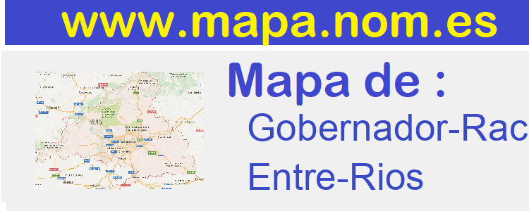 mapa de  Gobernador-Racedo