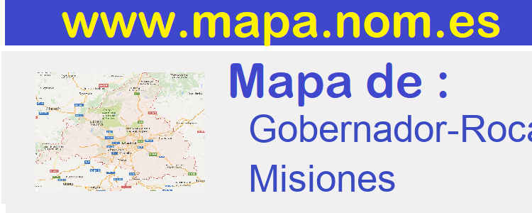 mapa de  Gobernador-Roca