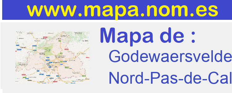 mapa de  Godewaersvelde
