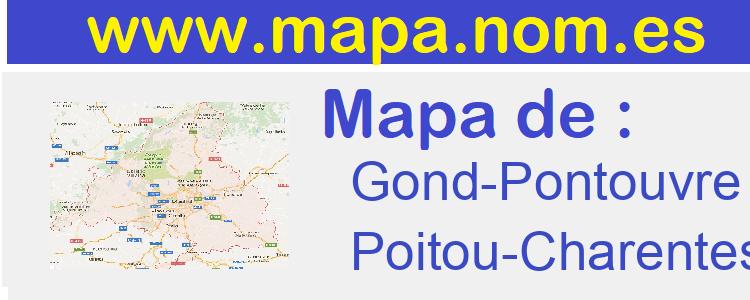 mapa de  Gond-Pontouvre