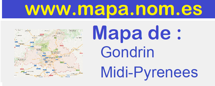 mapa de  Gondrin