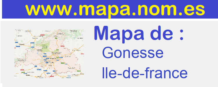 mapa de  Gonesse