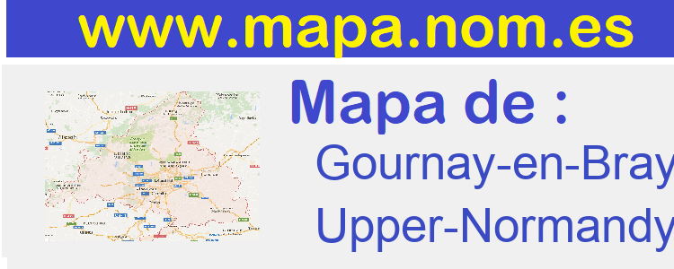 mapa de  Gournay-en-Bray
