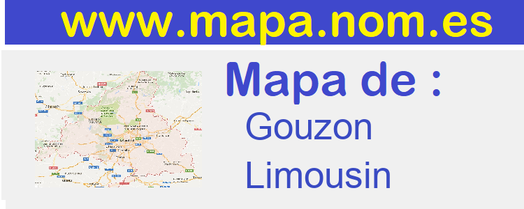 mapa de  Gouzon