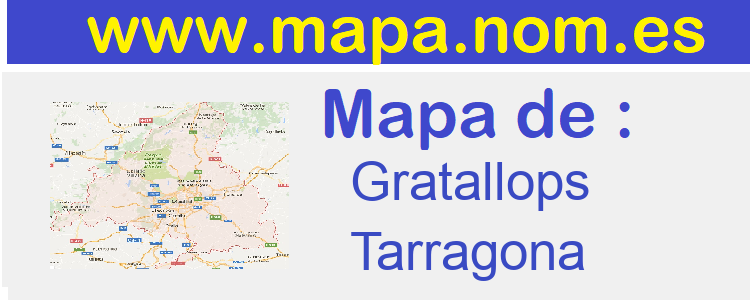 mapa de  Gratallops