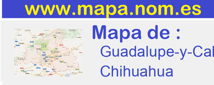 mapa de  Guadalupe-y-Calvo