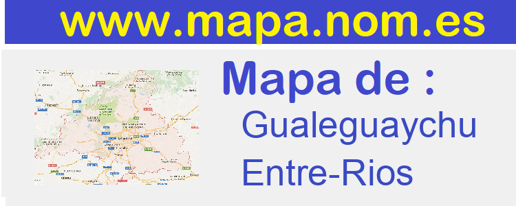 mapa de  Gualeguaychu