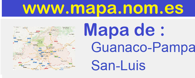 mapa de  Guanaco-Pampa