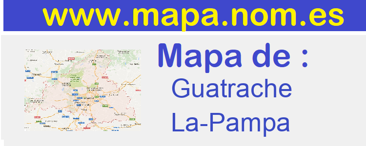 mapa de  Guatrache