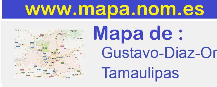 mapa de  Gustavo-Diaz-Ordaz