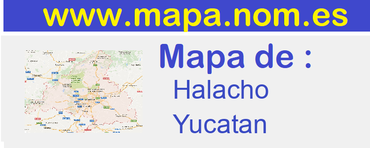 mapa de  Halacho