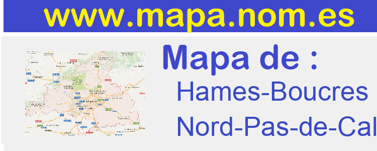 mapa de  Hames-Boucres